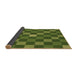 Thickness of Patterned Green Rug, pat1133brn