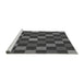 Sideview of Machine Washable Transitional Platinum Gray Rug, wshpat1133gry