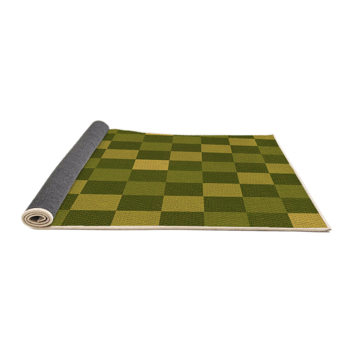 Thickness of Patterned Army Green Rug, pat1133org