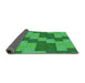 Thickness of Patterned Green Rug, pat1134grn