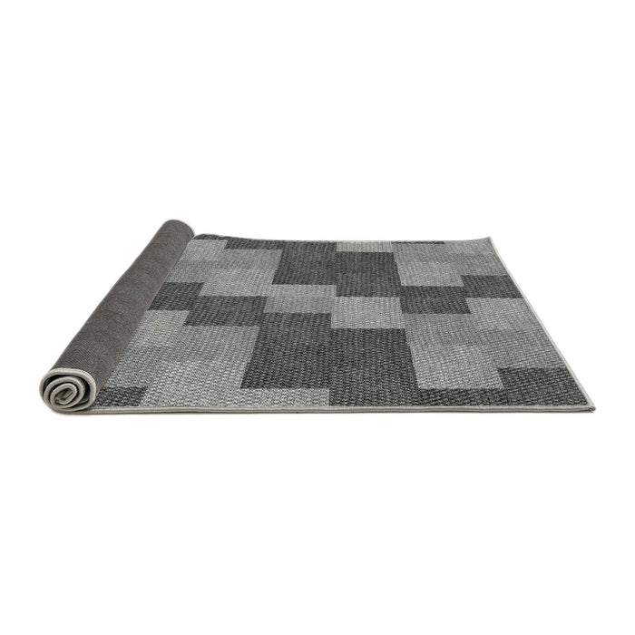 Thickness of Patterned Dark Gray Rug, pat1134gry