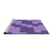 Sideview of Machine Washable Transitional Amethyst Purple Rug, wshpat1134pur