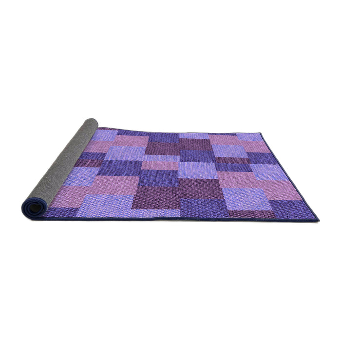 Thickness of Patterned Amethyst Purple Rug, pat1134pur