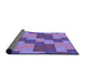 Thickness of Patterned Amethyst Purple Rug, pat1134pur