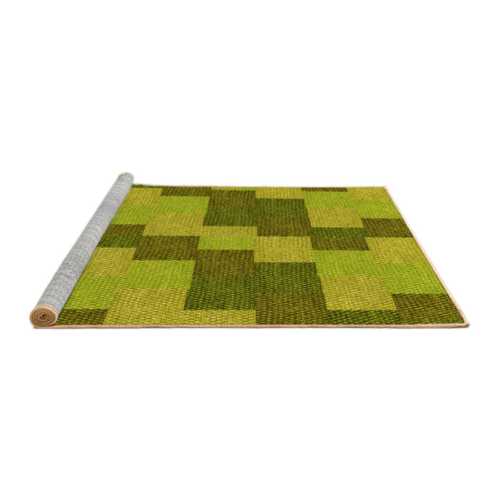 Sideview of Machine Washable Transitional Oak Brown Rug, wshpat1134yw