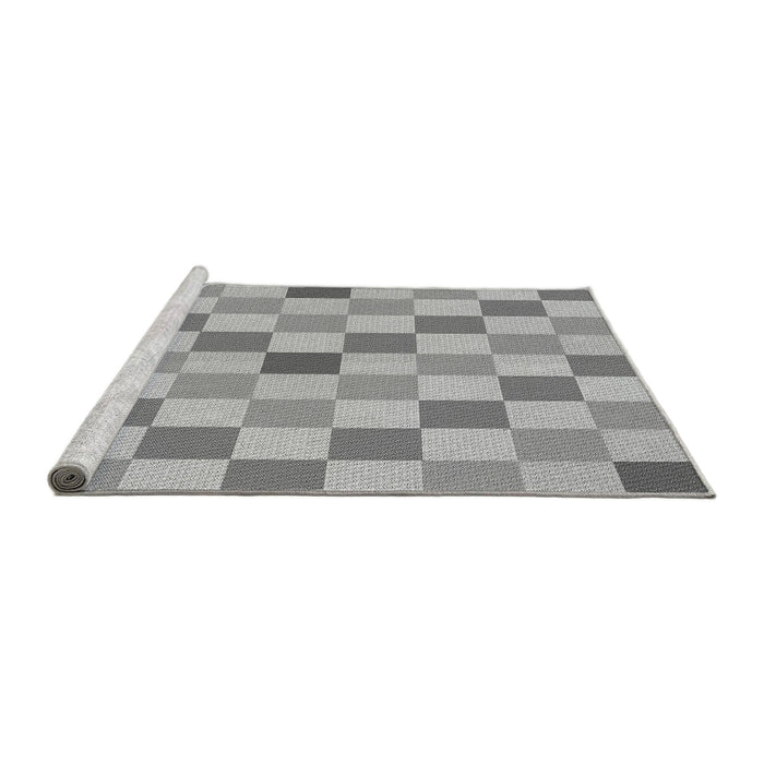 Sideview of Machine Washable Transitional Gray Rug, wshpat1136gry
