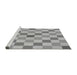 Sideview of Machine Washable Transitional Gray Rug, wshpat1136gry