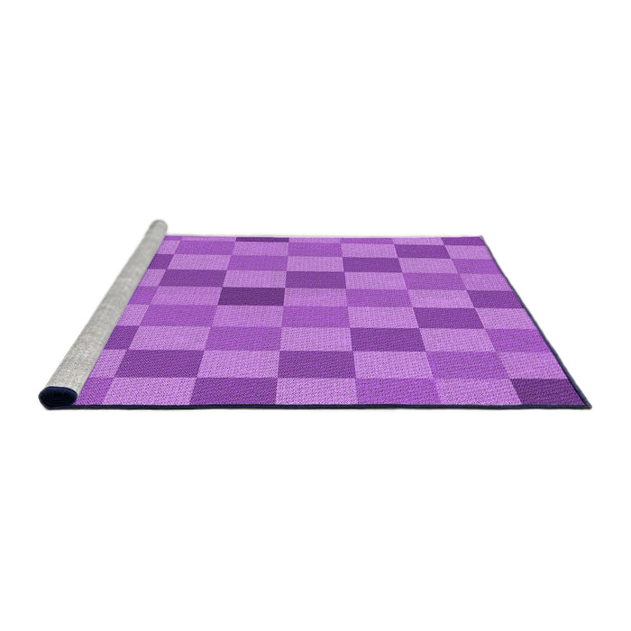 Sideview of Machine Washable Transitional Purple Rug, wshpat1136pur