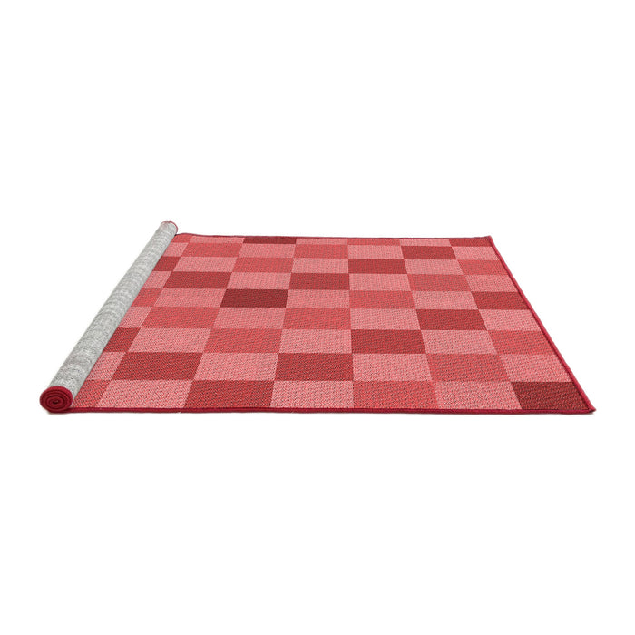 Sideview of Machine Washable Transitional Red Rug, wshpat1136rd