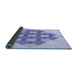 Thickness of Patterned Blue Rug, pat1137blu