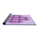 Thickness of Patterned Purple Rug, pat1137pur