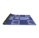 Thickness of Patterned Blue Rug, pat1138blu