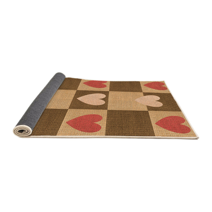 Thickness of Patterned Orange Rug, pat1138org