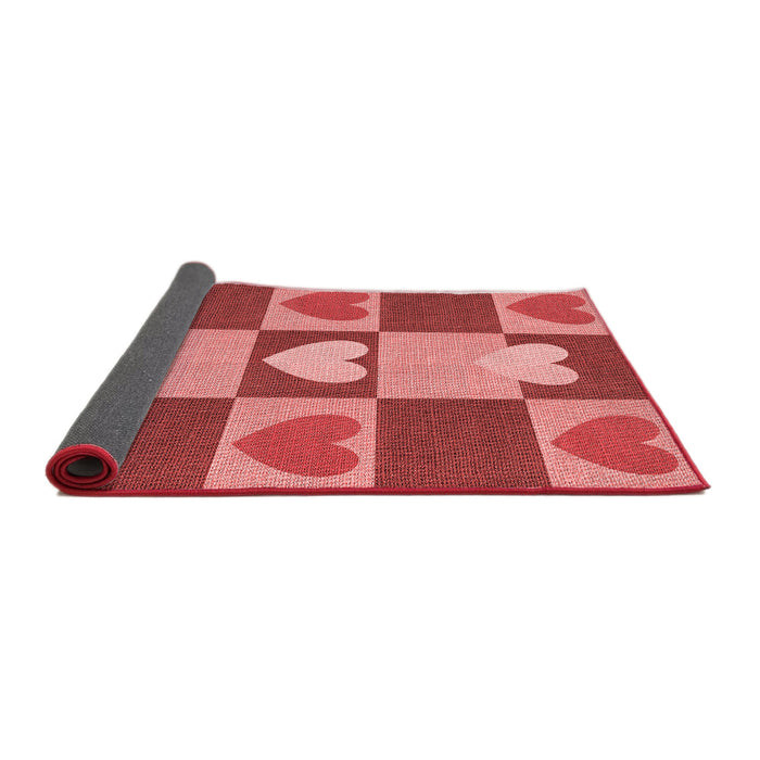 Thickness of Patterned Red Rug, pat1138rd