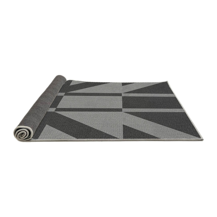 Thickness of Patterned Black Rug, pat1139gry