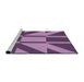 Sideview of Machine Washable Transitional Orchid Purple Rug, wshpat1139pur