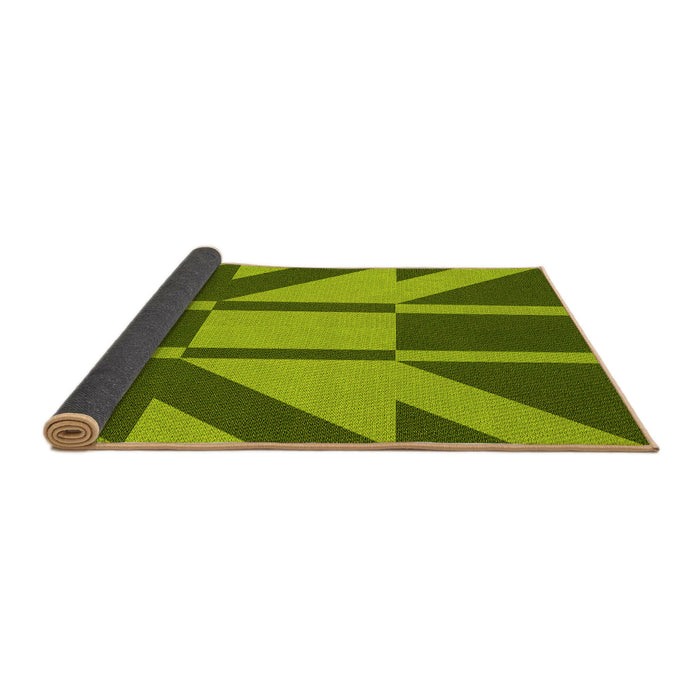 Thickness of Patterned Pistachio Green Rug, pat1139yw