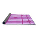 Thickness of Patterned Blossom Pink Rug, pat1140pur