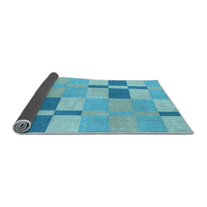 Thickness of Patterned Blue Rug, pat1141lblu