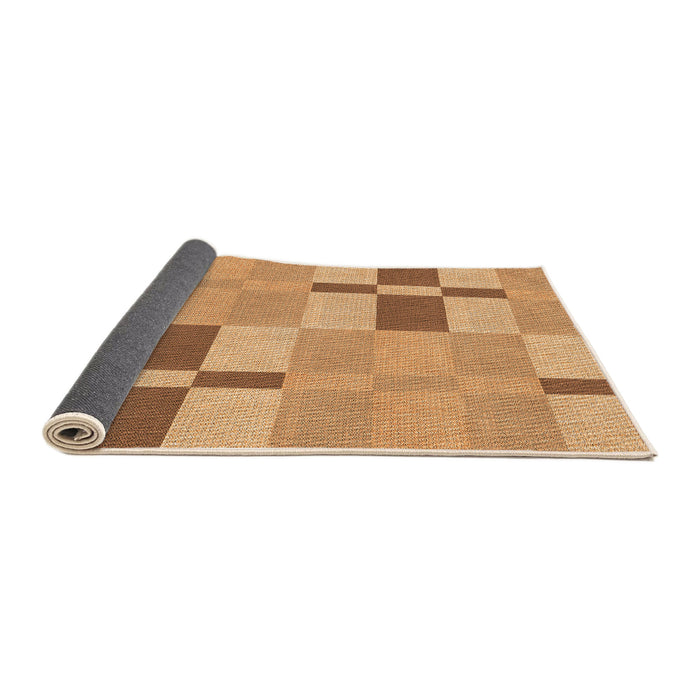 Thickness of Patterned Yellow Orange Rug, pat1141org