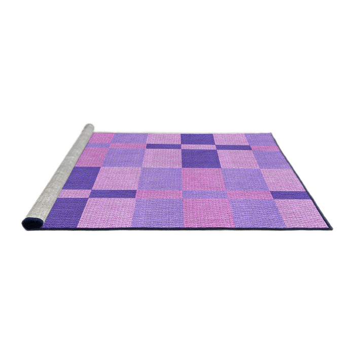 Sideview of Machine Washable Transitional Violet Purple Rug, wshpat1141pur