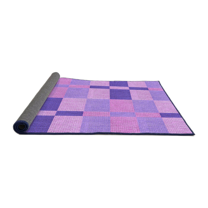 Thickness of Patterned Violet Purple Rug, pat1141pur