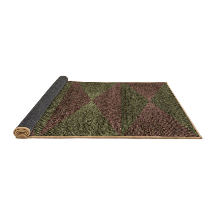 Thickness of Patterned Brown Rug, pat1142brn