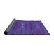 Thickness of Patterned Purple Rug, pat1142pur