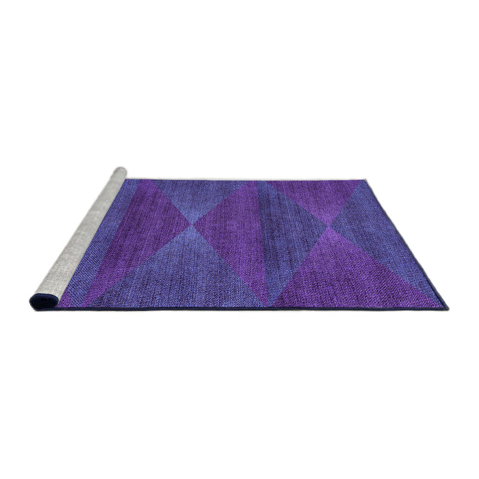Sideview of Machine Washable Transitional Purple Rug, wshpat1142pur