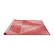 Sideview of Machine Washable Transitional Light Salmon Pink Rug, wshpat1143rd