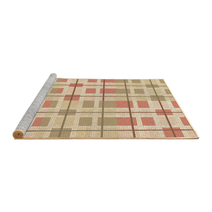 Sideview of Machine Washable Transitional Bronze Brown Rug, wshpat1144brn