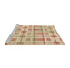 Sideview of Machine Washable Transitional Bronze Brown Rug, wshpat1144brn