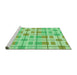 Sideview of Machine Washable Transitional Jade Green Rug, wshpat1144grn