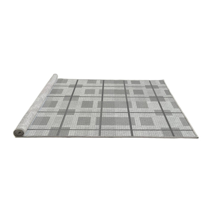 Sideview of Machine Washable Transitional Gunmetal Gray Rug, wshpat1144gry
