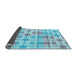 Thickness of Patterned Blue Rug, pat1144lblu