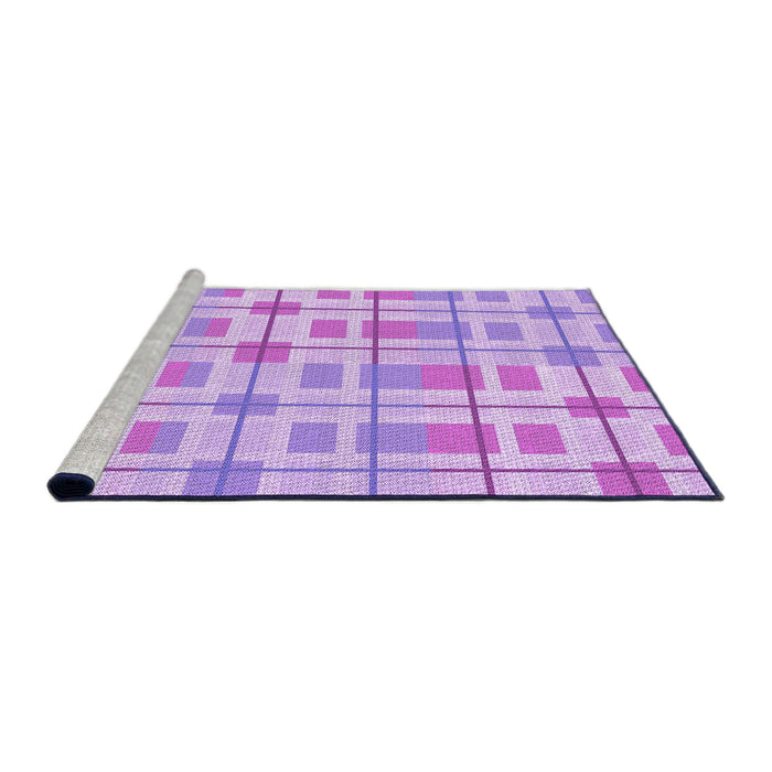 Sideview of Machine Washable Transitional Purple Rug, wshpat1144pur