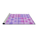 Sideview of Machine Washable Transitional Purple Rug, wshpat1144pur