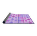 Thickness of Patterned Purple Rug, pat1144pur