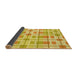 Thickness of Patterned Bold Yellow Rug, pat1144yw