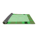 Thickness of Patterned Green Rug, pat1145grn