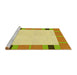 Sideview of Machine Washable Transitional Sedona Brown Rug, wshpat1145yw