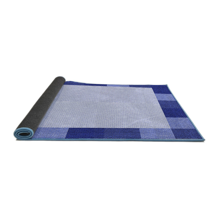 Thickness of Patterned Blue Rug, pat1146blu