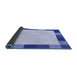 Thickness of Patterned Blue Rug, pat1146blu