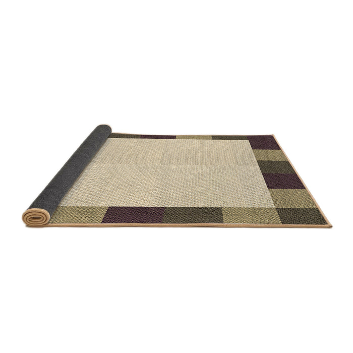 Thickness of Patterned Golden Blonde Gold Rug, pat1146brn