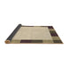 Thickness of Patterned Golden Blonde Gold Rug, pat1146brn