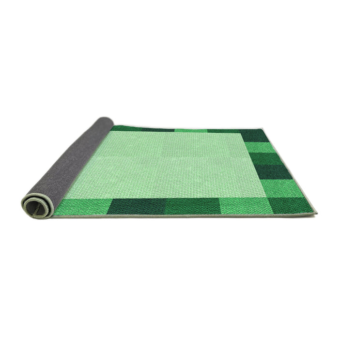 Thickness of Patterned Light Green Rug, pat1146grn