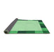 Thickness of Patterned Light Green Rug, pat1146grn