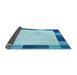 Thickness of Patterned Blue Rug, pat1146lblu