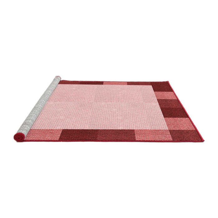 Sideview of Machine Washable Transitional Red Rug, wshpat1146rd