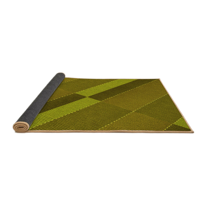 Thickness of Patterned Dark Bronze Brown Rug, pat1147yw